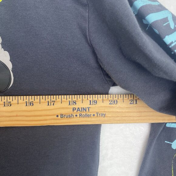 Ricky And Morty Graphic Shirt Mens Medium Gray Long Sleeve Crewneck Pullover - Picture 3 of 7